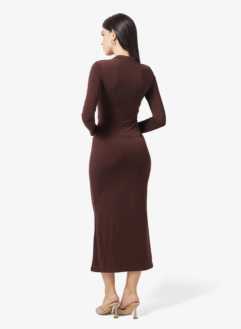 ELLA Ruched Waist Bodycon Dress