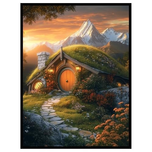 Realm Guard أكمام بطاقات Realm Guard 100 قطعة غير لامعة TCG/MTG (هدوء الهوبيت) - Image 1