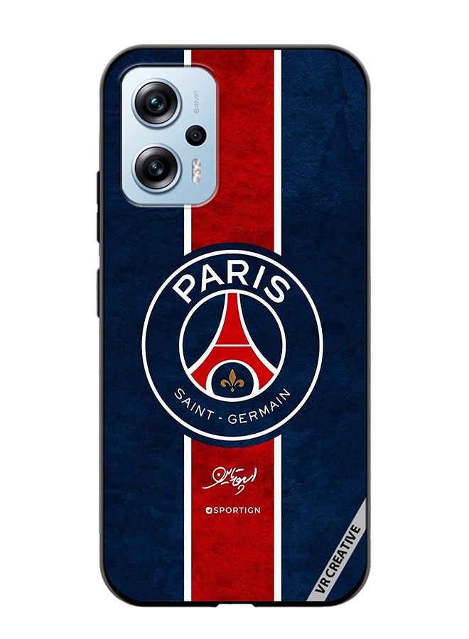 VR CREATIVE Protective Case Cover For Xiaomi Poco X4 GT Paris Saint Germain Design  Multicolour - Image 1