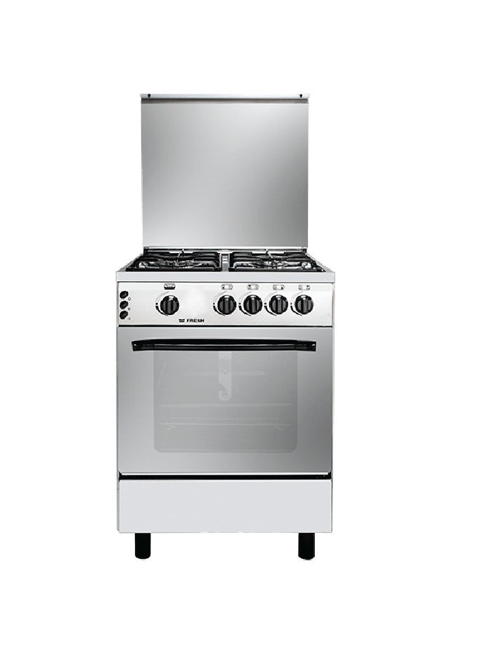 Fresh Fresh automatic ignition gas stove, 4 burners, 60 x 60 cm - rainbow safety, oven and grill  - Image 1