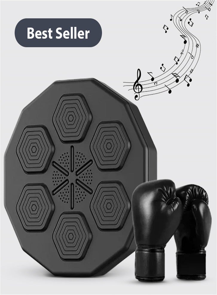 Generic New Upgraded Boxing Trainer with Black Boxing Gloves, Bluetooth Connectable Musical Boxer for Home Gym Outdoor Games Entertainment - Image 1