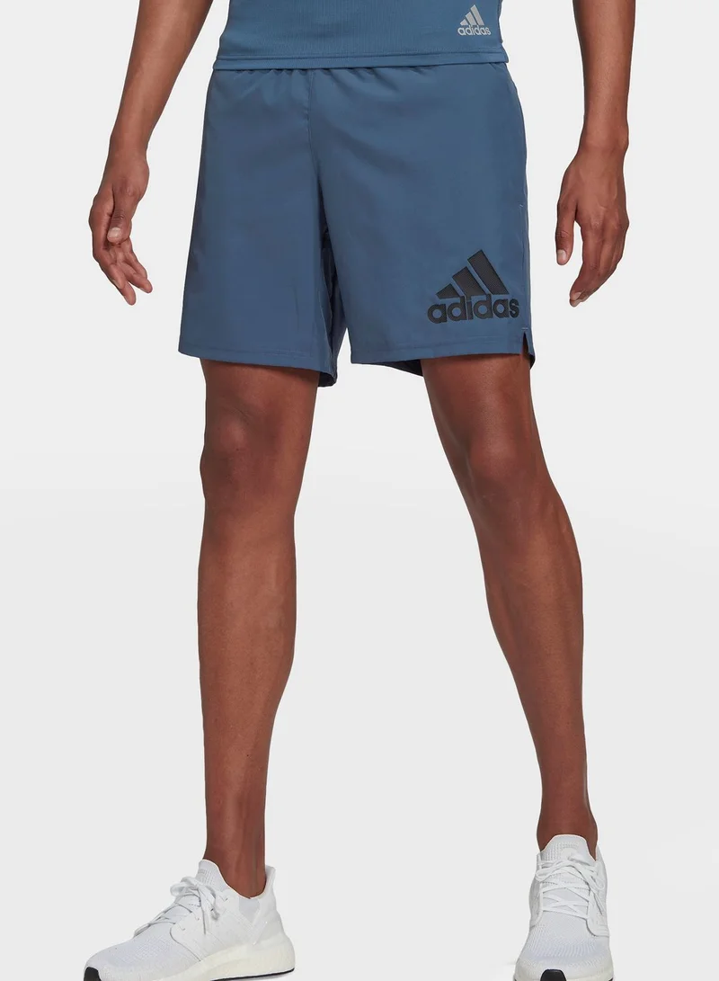 Adidas Run It Logo Shorts