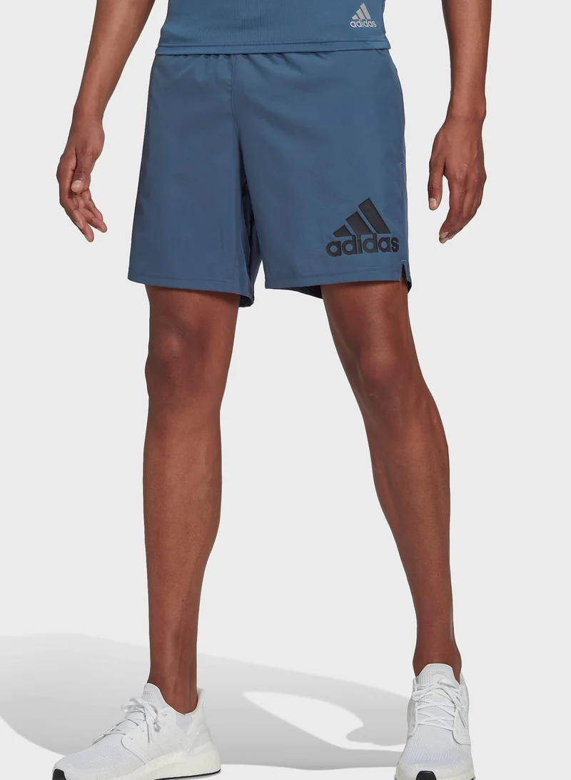 Adidas Run It Logo Shorts