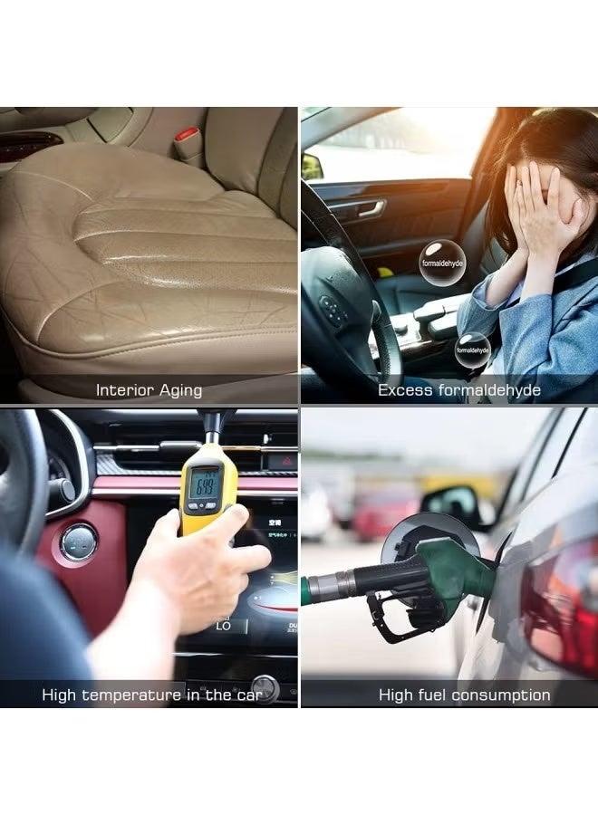 مظلة شمسية قابلة للطي للزجاج الأمامي للسيارة مع حقيبة تخزين، عاكسة للضوء، تحمي من حرارة الشمس والأشعة فوق البنفسجية، وتحافظ على برودة السيارة.  واقي أمامي - Image 3