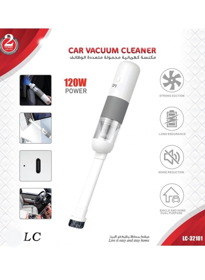 LC Cordless Car Vacuum Cleaner 120W Portable Handheld for Vehicle and Home Cleaning - Image 1