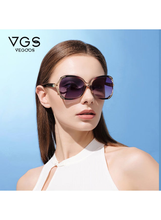 Vegoos Polarized Sungl For Women, Large Frame Sun Protection Gl, Face-slimming Effect, Driving Gl, Uv Protection Eyewear, Model 9042