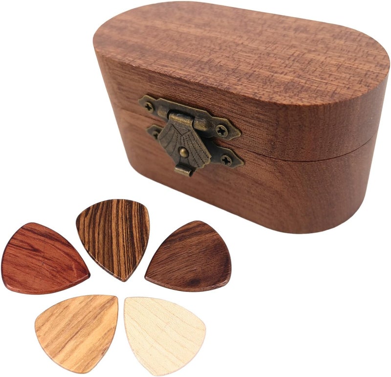 Long term use design aqxreight Handmade Wood Guitar Picks Box for Storage and Organization Performance Accessories (1 Box with 5 Picks) Affordable purchase options Ideal for Gulf daily life Affordable trusted craftsmanship Customized for Gulf demands Diverse purchase options Bug proof seal Multi option design Market mainstream color picks Temp & permanent project compatible Diverse use resistant crafted quality Oil resistant User tested optimized build E-commerce hot item Cross-location transit friendly build Diverse requirement fit Top sales leader Limited quantity for sale Natural tone color options Easy to carry Workday cycle fulfillment All season compatible build All-item unified delivery Multi-use well optimized build Moisture proof - Image 3