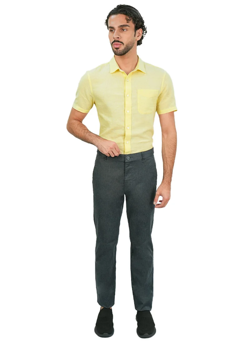 GIORDANO  Men’s Slim Tapered Twill Khaki Pants for Men | Best Price UAE