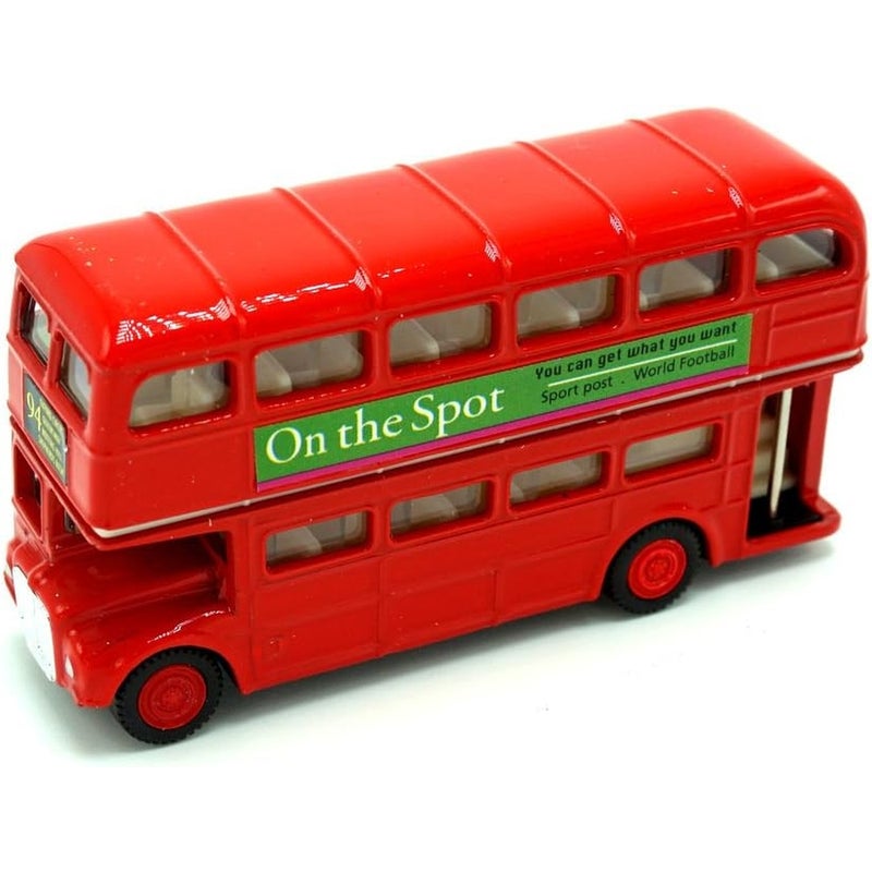 Welly - London Bus 3 Inch Diecast Model - Red - 52317CW - Image 1