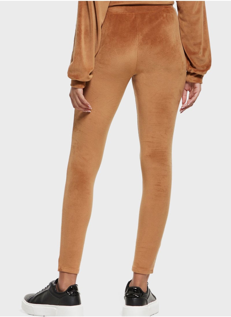 SP Characters - Embroidered High Waist Sweatpants - Image 1