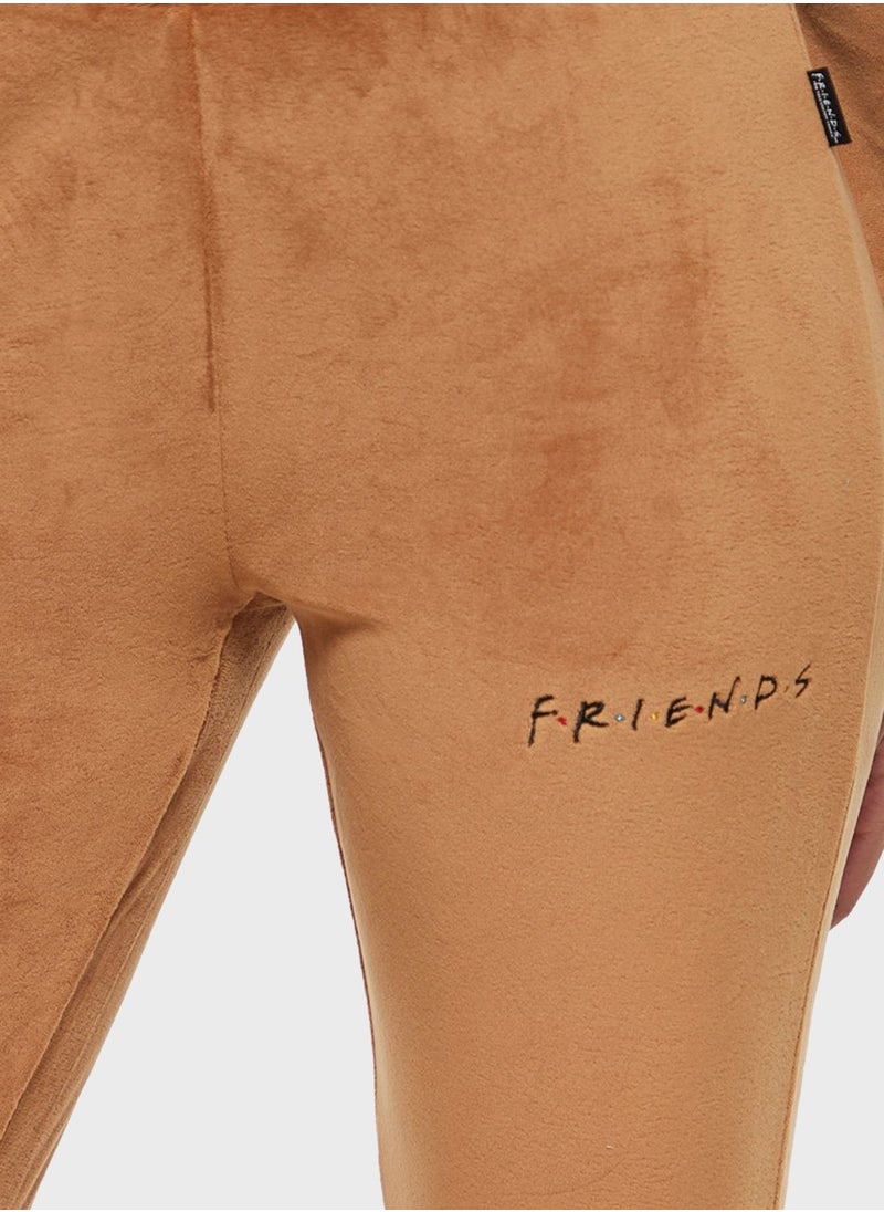 SP Characters - Embroidered High Waist Sweatpants - Image 1
