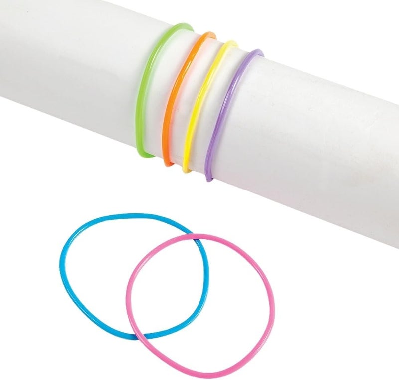 Rhode Island Novelty 2.75" Multi-Colored Plastic Bracelets - Fun Accessories for All Ages - Image 2