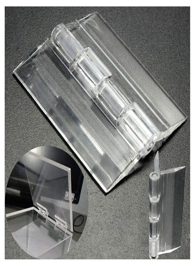 einnovative E Innovative Clear Acrylic Plastic Folding Door Piano Plexiglass Hinges Width 39 x Height 45 mm (2) - Image 1