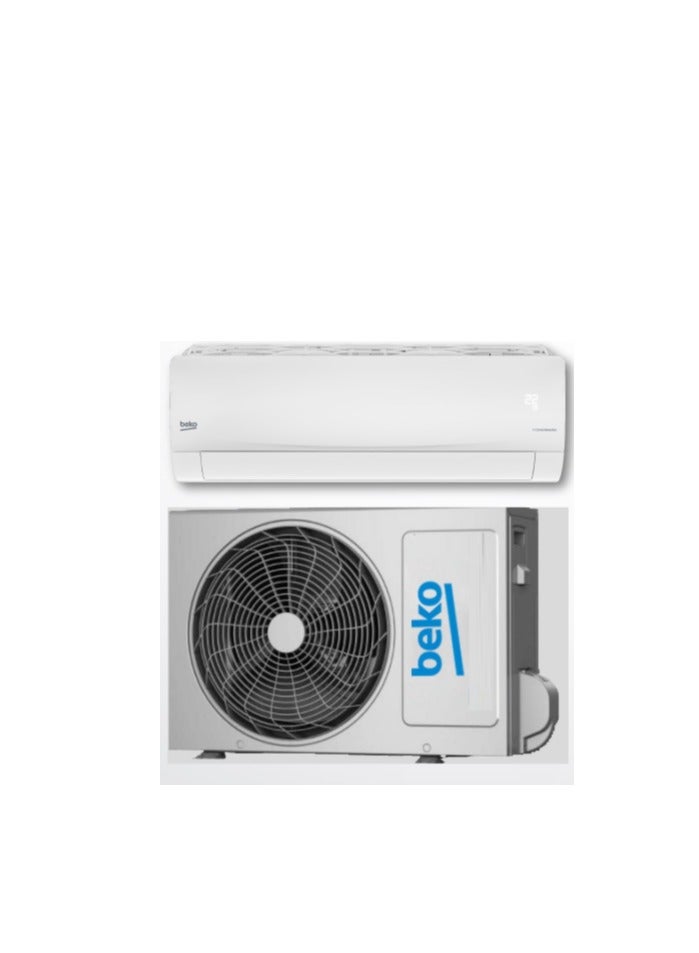 Beko Split Air Conditioner (1.5 HP) Heating and Cooling Pro Smart Inverter Ultra-fast cooling  and Heating Auto Defrost Airflow Volume 750 m³/h BIHT1241x BIHT1241X White - Image 3