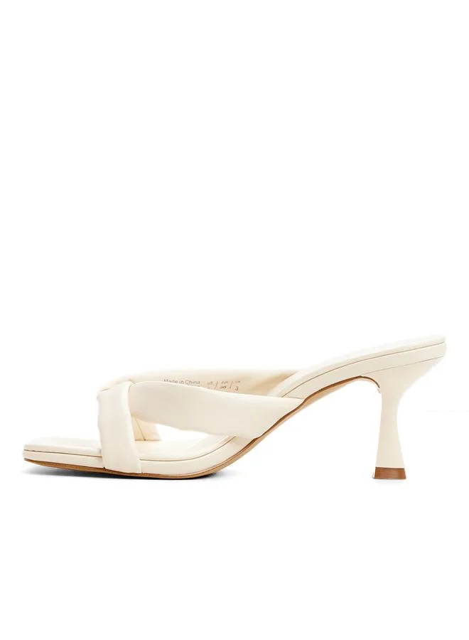 Aldo WHITE Zenna Ladies White Heeled Sandals for Women | Best Price UAE