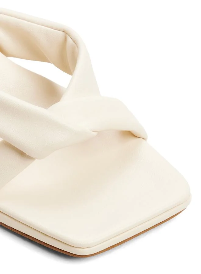 Aldo WHITE Zenna Ladies White Heeled Sandals for Women | Best Price UAE