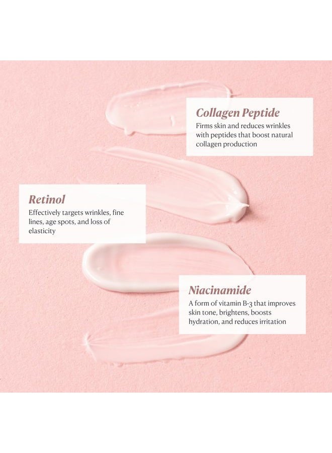 Nakery Beauty Retinol Cream - Retinol and Collagen Face Cream - Collagen Face Cream for All Skin Types - Collagen Retinol Hyaluronic Acid Cream for Wrinkles - Day & Night Cream for Women Anti Aging - Image 4