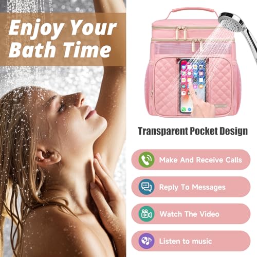 Tealari Large Toiletry Bag for Women Men,Bathroom Bag,Water Resistant Portable Shower Caddy for College Dorm,Hanging Toiletry Bags for Traveling,Gym Camping Cruise Ship Travel Essentials Shower Bag - Image 3