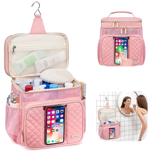 Tealari Large Toiletry Bag for Women Men,Bathroom Bag,Water Resistant Portable Shower Caddy for College Dorm,Hanging Toiletry Bags for Traveling,Gym Camping Cruise Ship Travel Essentials Shower Bag - Image 2