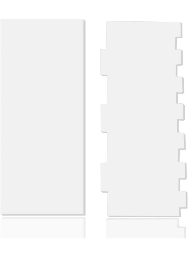 TPGP Clear Acrylic Cake Scraper, 2 Styles (11.8 Inch, 9.45 Inch) - Image 1