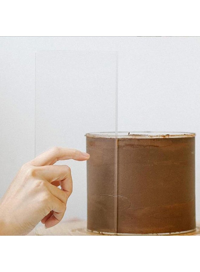 TPGP Clear Acrylic Cake Scraper, 2 Styles (11.8 Inch, 9.45 Inch) - Image 4