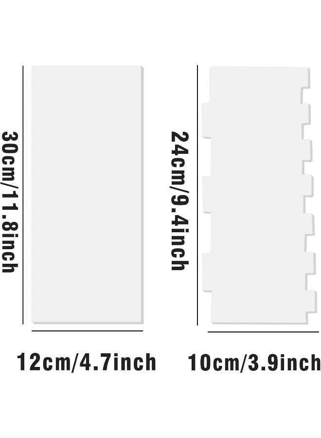 TPGP Clear Acrylic Cake Scraper, 2 Styles (11.8 Inch, 9.45 Inch) - Image 2