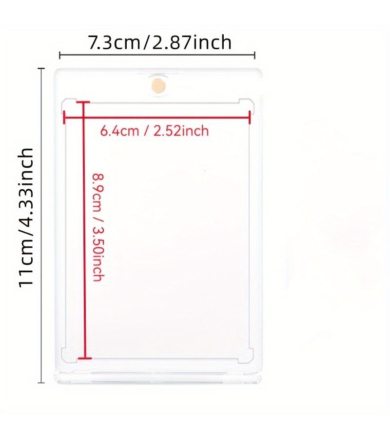 Magnetic Card Holders 130PT 15Pcs UV Protective Transparent Display Box for Sports Trading Cards - Image 3