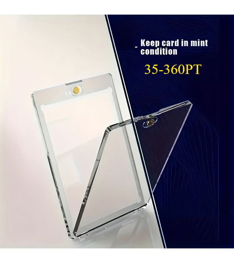Magnetic Card Holders 130PT 15Pcs UV Protective Transparent Display Box for Sports Trading Cards - Image 4