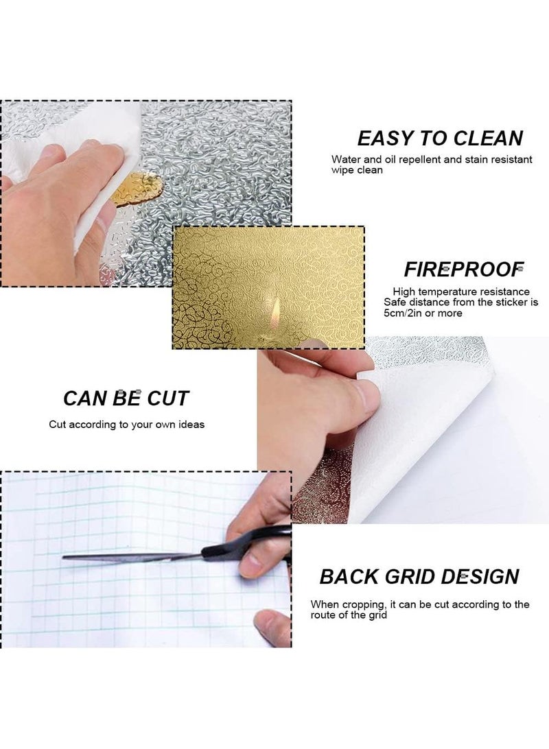 Y&D 0.4*1M Moisture Proof Waterproof Cabinet Decorative Pattern High Temperature Resistant Kitchen Oil Proof Sticker  - Image 4