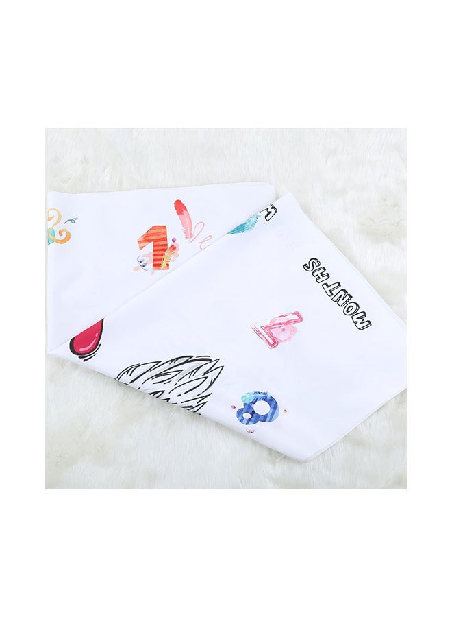 بطّانية مطبوع عليها تقويم شهري للأطفال الرضع - Image 3