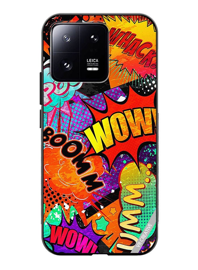 VR CREATIVE Protective Case Cover For Xiaomi 13 Multiple Sticker Design Multicolour - Image 1