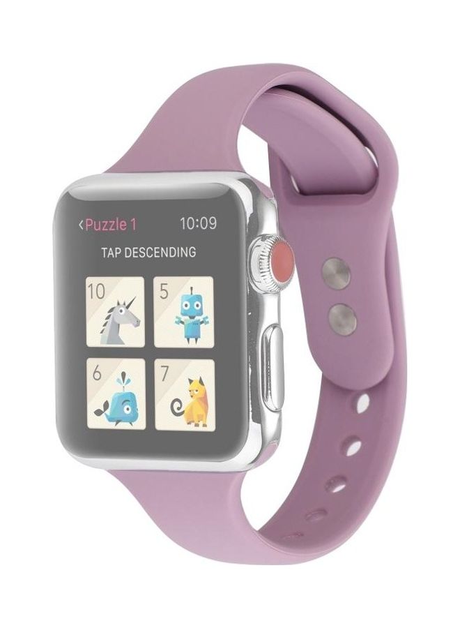 NIBEMINENT Replacement Watchband for Apple Watch Series 5/4/3/2/1 42/44mm Lavender - Image 1