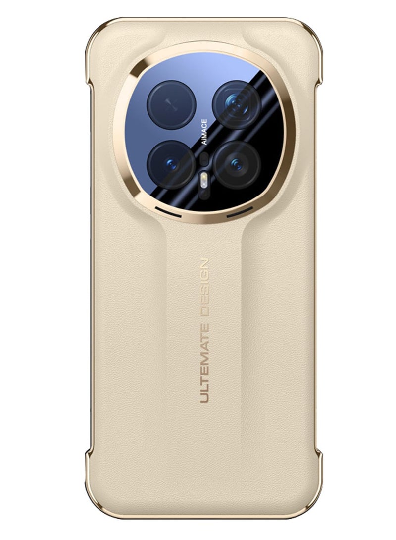 general Galvanized Case Compatible with Honor Magic 8 Pro 5G, Slim Luxury Business Frameless Leather Cover with Camera Protection for Honor Magic 8 Pro