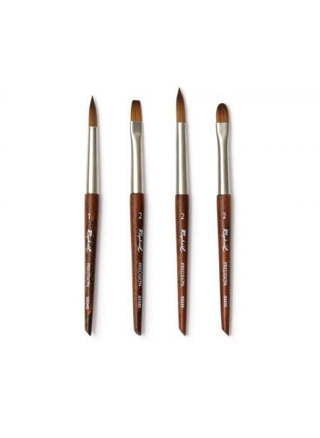 SENNELIER - Sennelier Raphael Mini Precision Soft Synthetic Travel Brush - Size (Round -1, 2, Flat -2 & Filbert -2) - Image 1