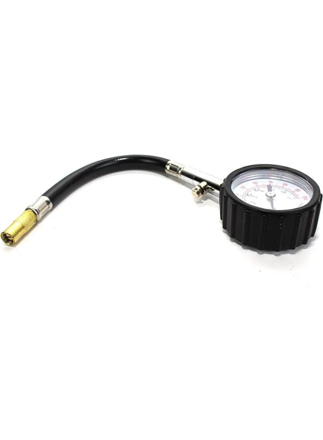 Tire Gauge - (0-100 PSI) Heavy Duty Tire Pressure Gauge. Certified ANSI Accurate with Large Easy to Read Glow Dial, Low to High Air Pressure Tire Gauge for RV, Bicycles, Cars, Trucks - Image 1