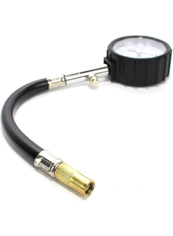 Tire Gauge - (0-100 PSI) Heavy Duty Tire Pressure Gauge. Certified ANSI Accurate with Large Easy to Read Glow Dial, Low to High Air Pressure Tire Gauge for RV, Bicycles, Cars, Trucks - Image 3