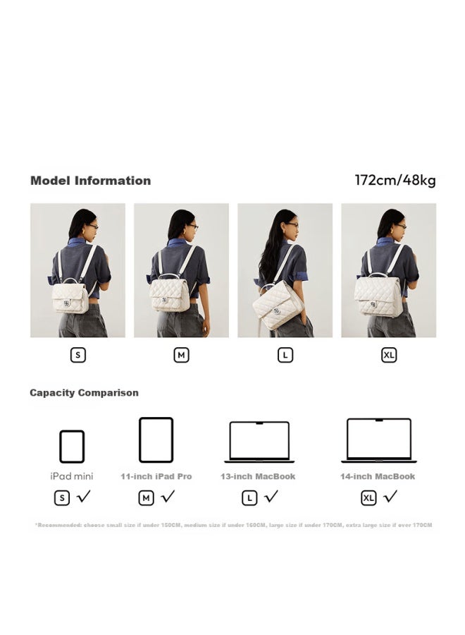 Just Star Zhang Yuxi Same Style Women's Lightweight Luxury Backpack Small Niche Travel Commuter School Bag - Image 4