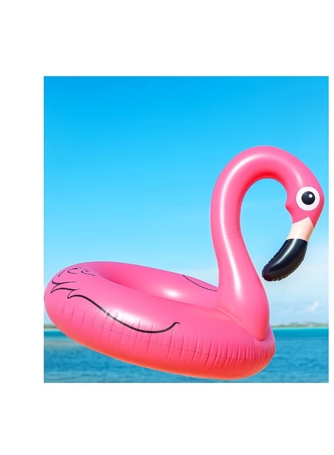 Pink Flamingo Inflatable Pool Float – 90 cm Fun Float for Teens & Big Kids, Tropical Summer Vibes for Pool, Beach & Insta Moments - Image 2