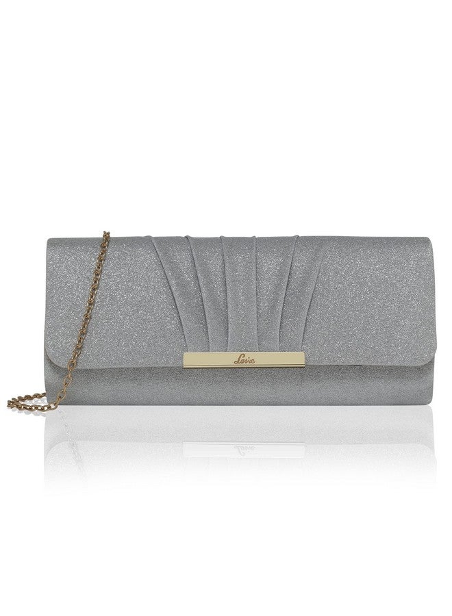 Lavie Lavie Women's Frame Detachable Chain Sling Strap Clutch Bags (Silver) - Image 1