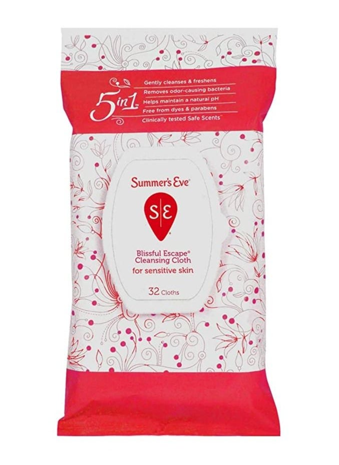 Cleansing Cloths 32 Count Soft Pack Blissful Escape