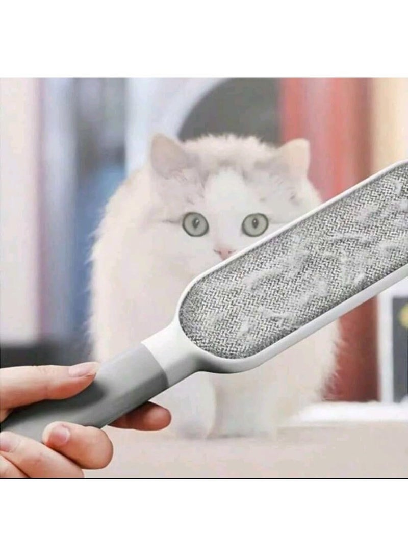 Hugifts Household Lint Remover Brush - Double-Sided Reusable Lint Brush for Clothes, Suitable for Cleaning Furniture,Carpets and Removing Pet Hair(Gray) - Image 2