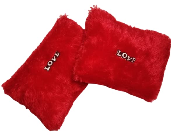 Amazing Star Red Fur Pillow  - Image 2