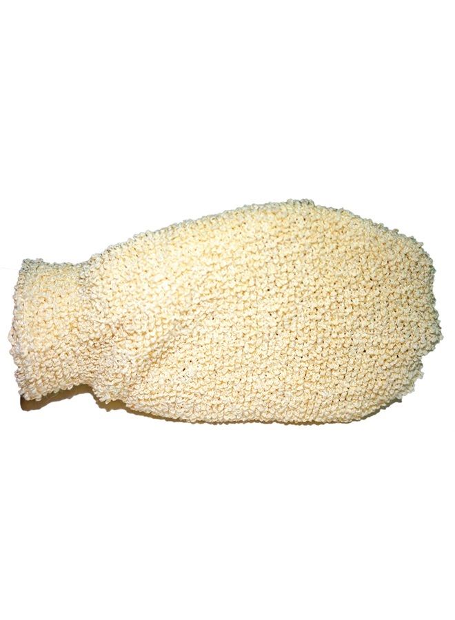 JINS-Hung 2 Pack Natural Vegetable Fiber Shower Exfoliating Loofah Mitt - Soft Terry Cloth Bath Gloves - Exfoliator Body Scrubber Mitts Mitten - Great for Your Skin Care in The Spa - Anti-Aging - Image 2