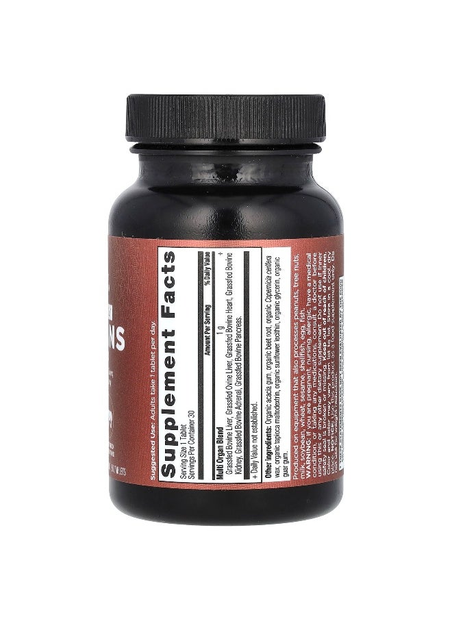 Ancient Nutrition - Ancient Nutrition, Once Daily Organs Blend, 30 Tablets - Image 1