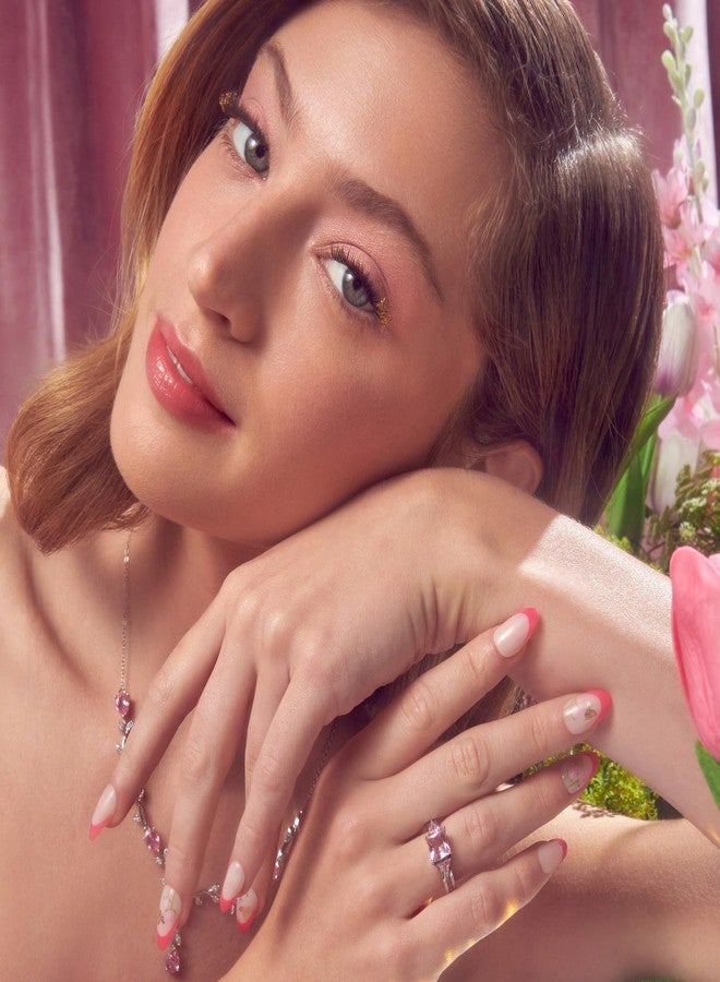 Impress رموش لاصقة ذاتية الالتصاق WICKED X imPRESS، 'قصر الساحر'، 12 مجموعة رموش، 8mm-10mm، حجم متوسط، نجوم لامعة صفراء، أداة تطبيق صغيرة باللونين الوردي والأخضر - Image 5