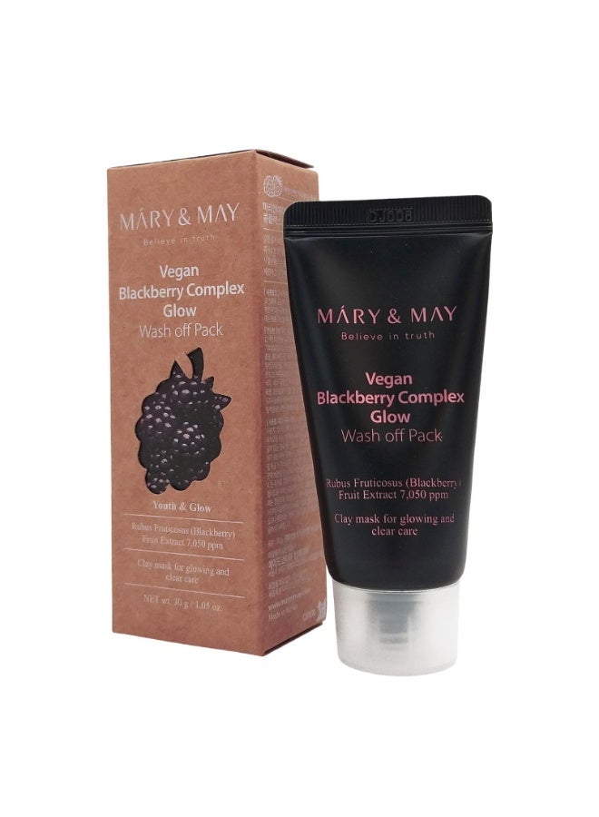 MARY & MAY Blackberry Complex Glow Off Wash - 30g - Image 1
