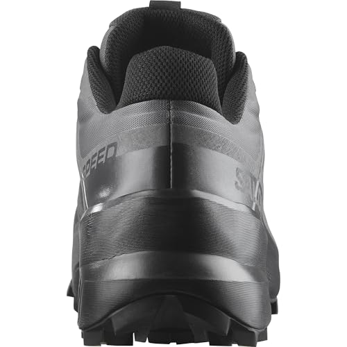 Salomon Men’s Speedcross Trail Running Shoes - Magnet/Black/Magnet - 11 - Image 4