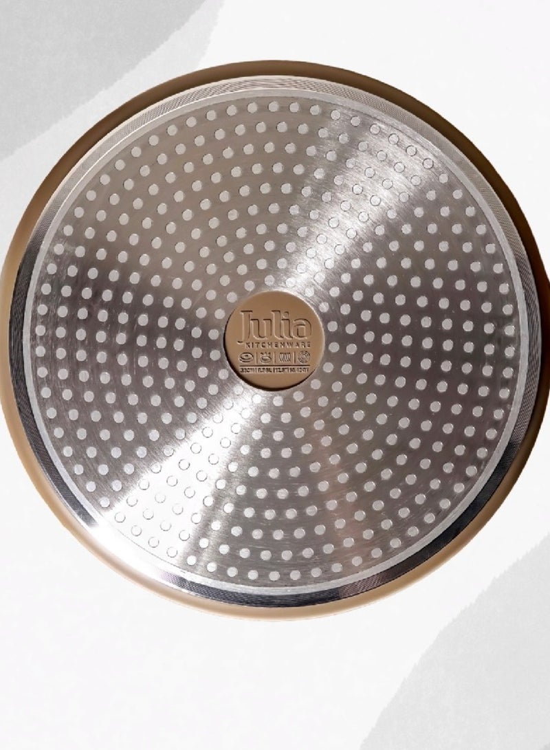 جوليا قِدر جوليا إيليت بروف 36 سم مع غِطاء - بُني - جرانيت بيج غير لاصق - يدعم الحث الحراري - Image 4