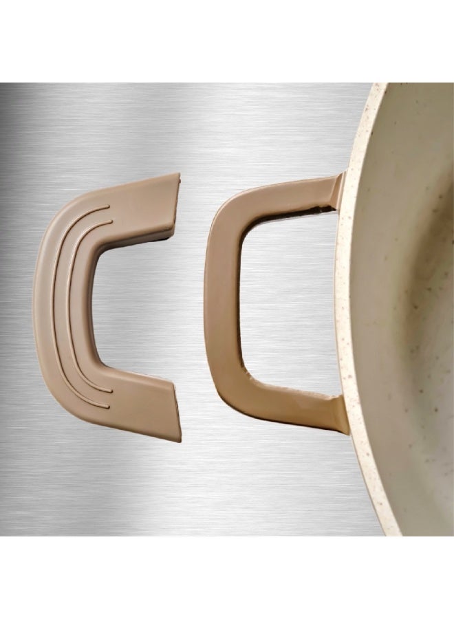 جوليا قِدر جوليا إيليت بروف 36 سم مع غِطاء - بُني - جرانيت بيج غير لاصق - يدعم الحث الحراري - Image 5