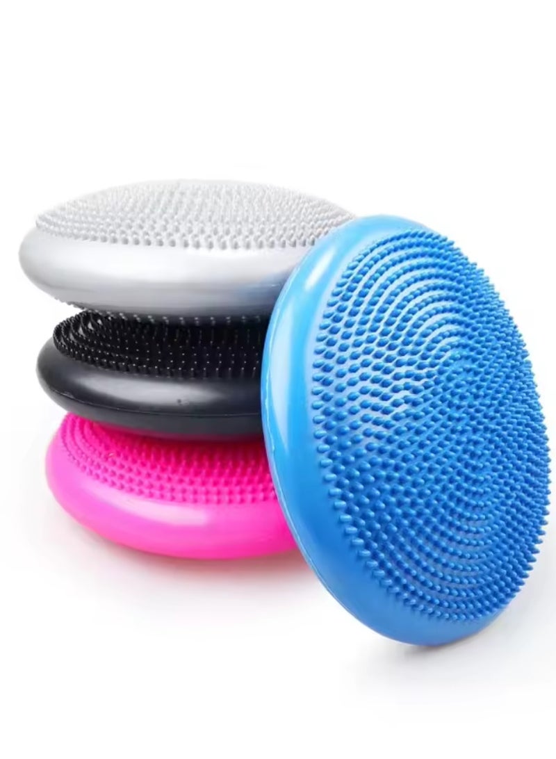 سبال كرة تدليك يوغا قابلة للنفخ متينة عالمية للصالة الرياضية واللياقة البدنية واليوغا ووسادة تدليك قرص التوازن المتذبذب - Image 2